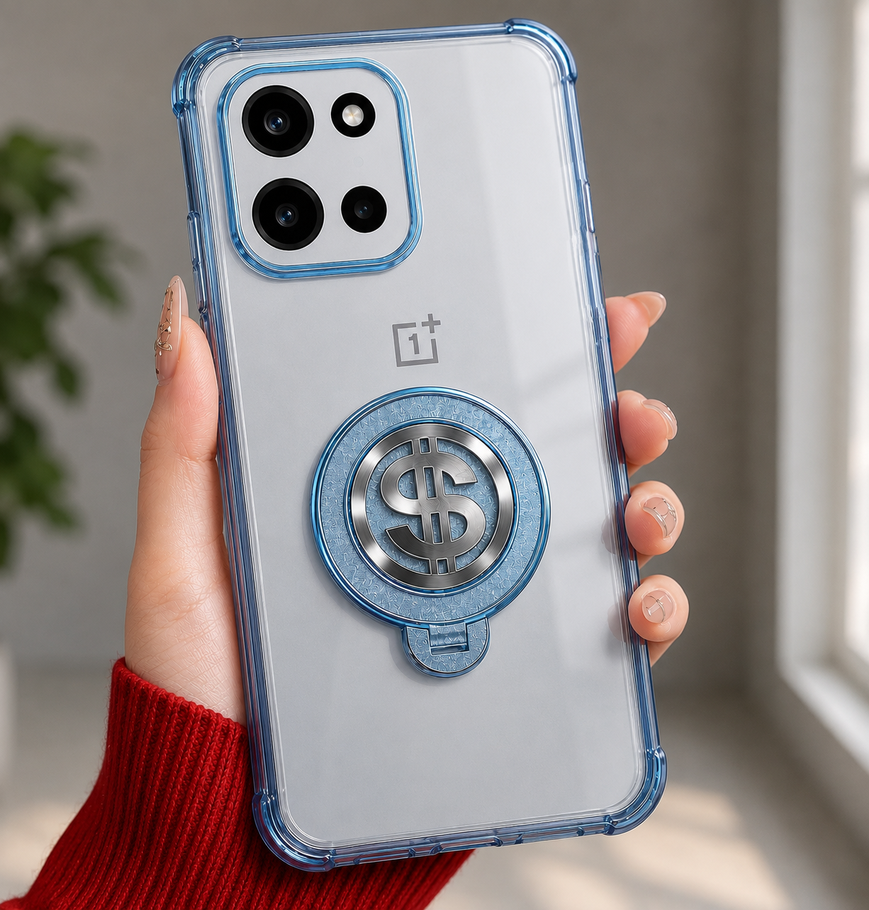 OnePlus Nord 6 5G Four Corner Airbags 100% Original Astro Money Magnet Rotating Dollar Case