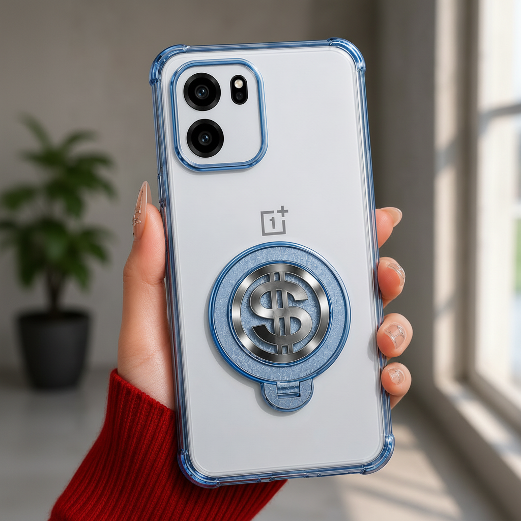 OnePlus Nord CE6 5G Four Corner Airbags 100% Original Astro Money Magnet Rotating Dollar Case