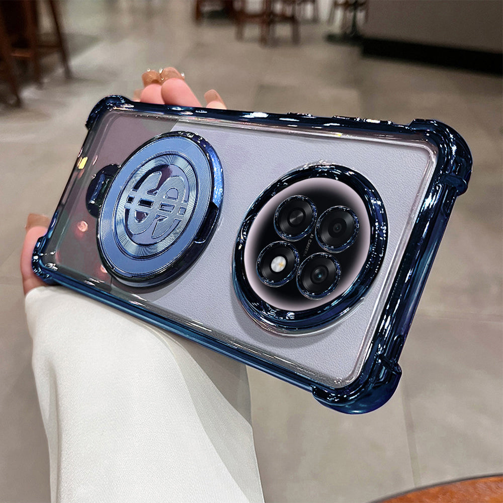 Oppo F31 Pro+ 5G Four Corner Airbags 100% Original Astro Money Magnet Rotating Dollar Case