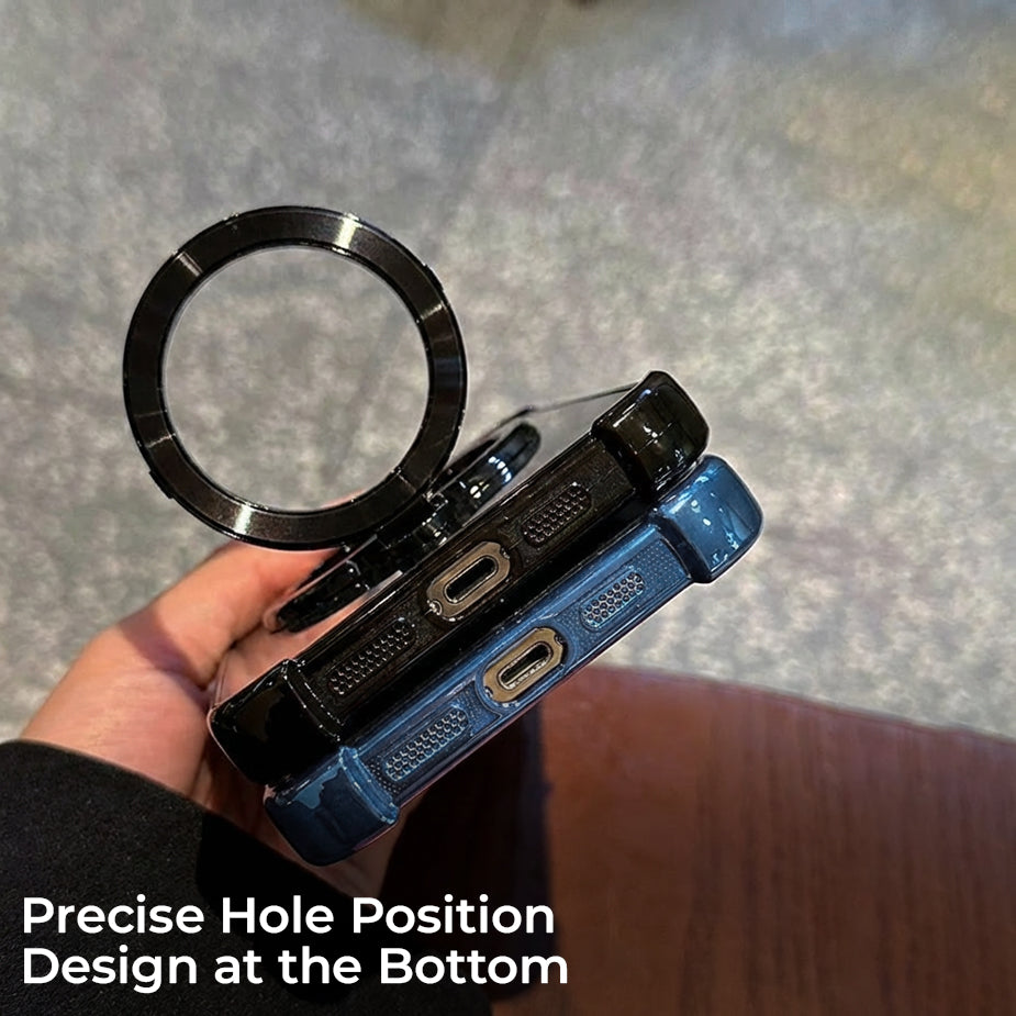 Nothing Phone 2a 5G Original Luxury Magnifier Ring Stand Shockproof Airbags Corner Case
