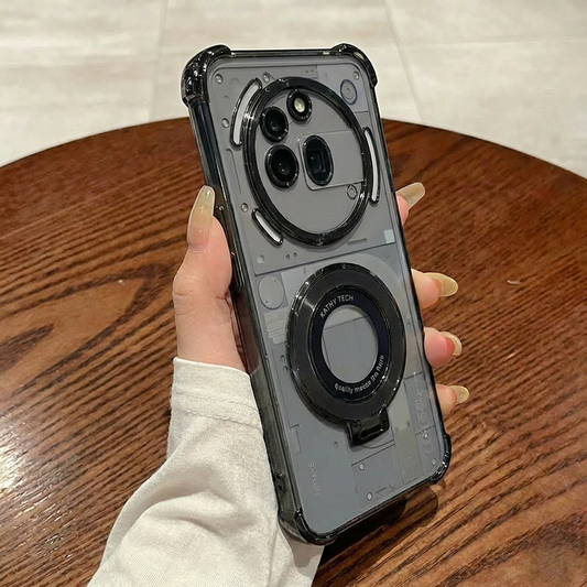 Nothing Phone 3a Pro 5G Luxury Four Corner Invincible Bracket Ring Stand Case