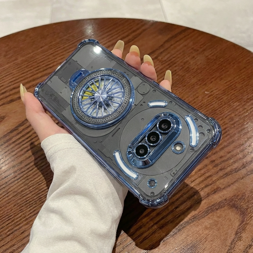 Nothing Phone 3a 5G Premium Stress Buster Wheel Rotating Shockproof Airbags Case