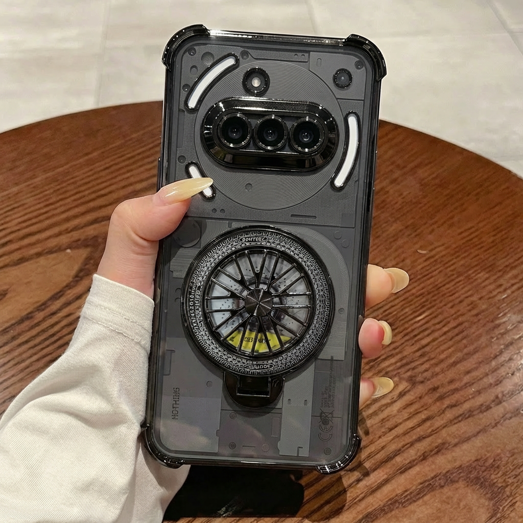 Nothing Phone 3a 5G Premium Stress Buster Wheel Rotating Shockproof Airbags Case