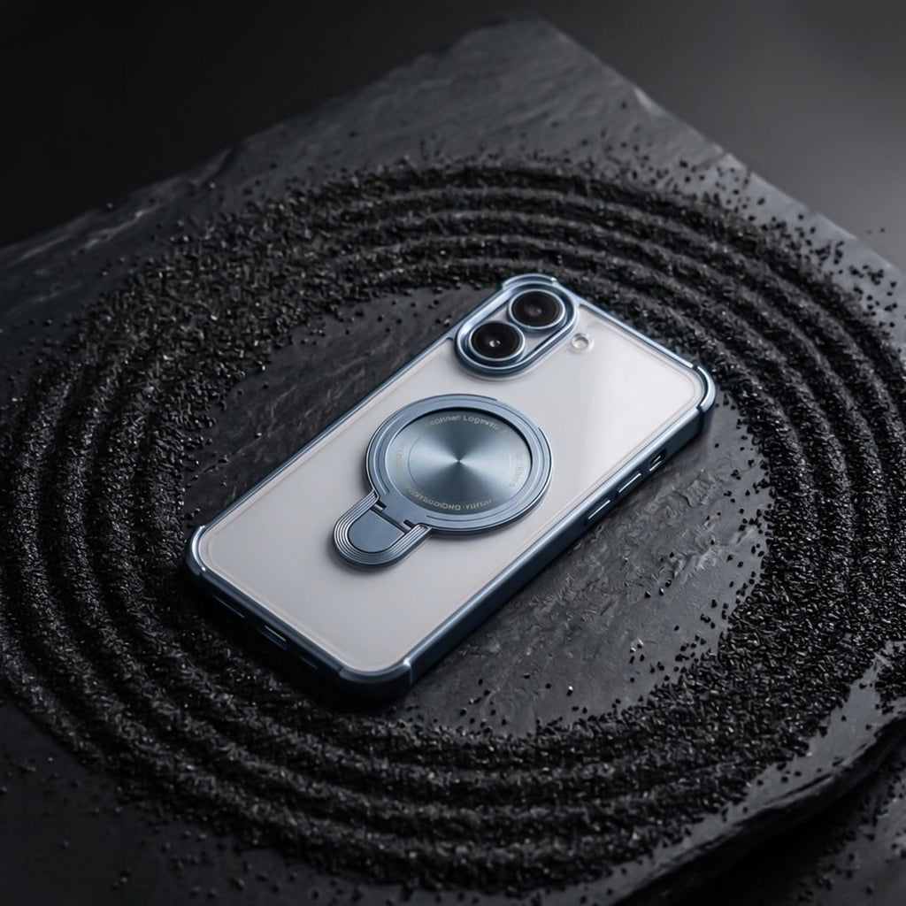 OnePlus Nord CE5 5G Luxury Four Corner Invincible Bracket Ring Stand Case