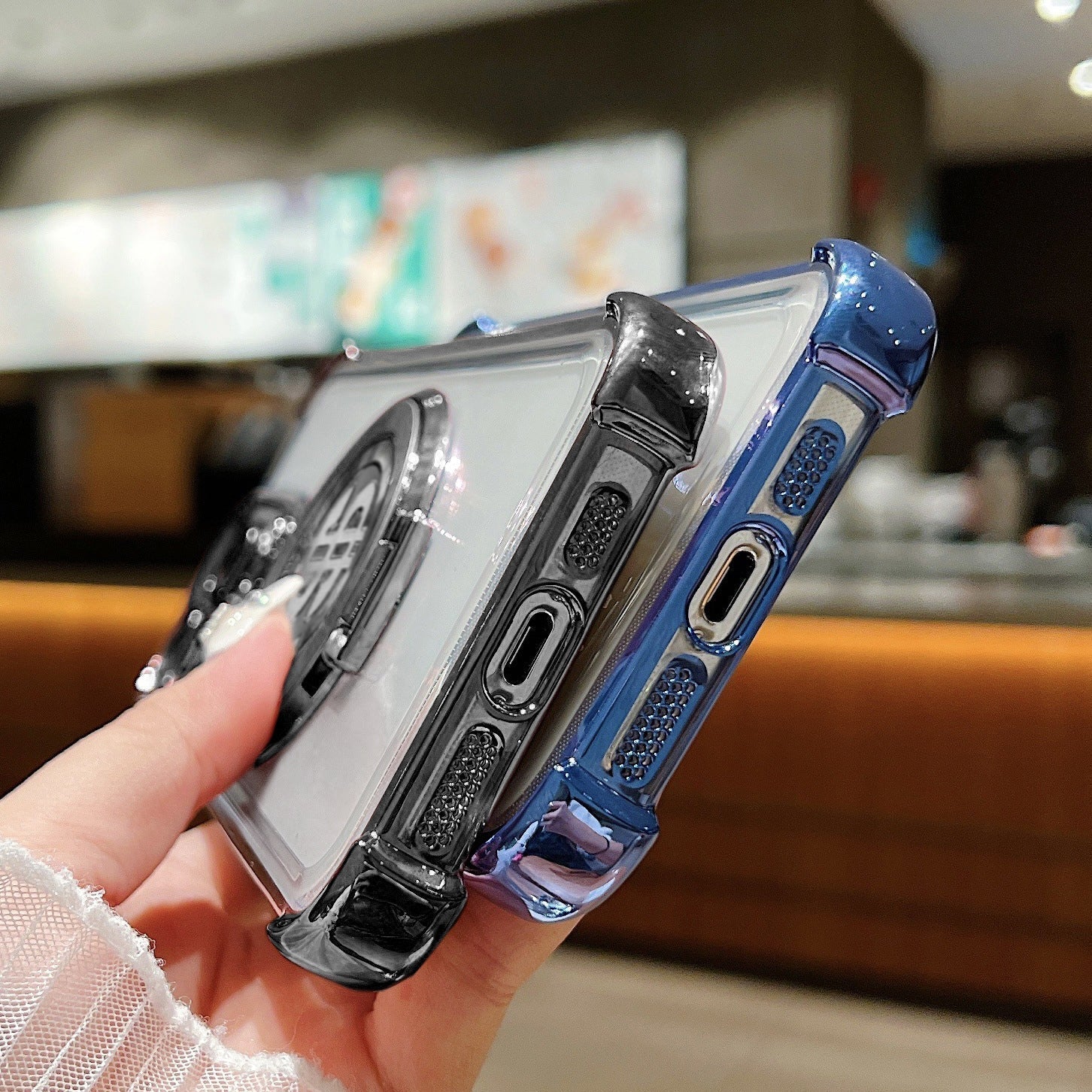 Motorola Edge 60 Pro 5G Four Corner Airbags 100% Original Astro Money Magnet Rotating Dollar Case