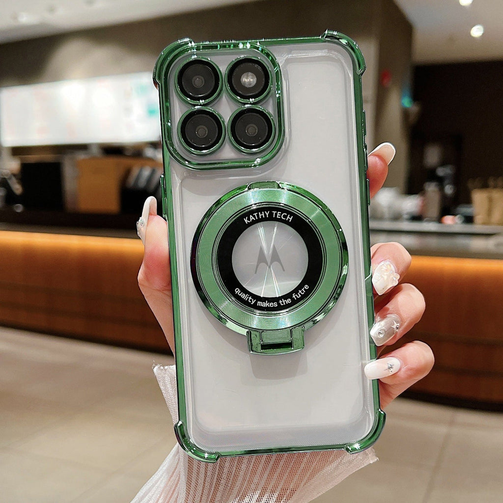 Motorola Edge 70 5G Original Luxury Magnifier Ring Stand Shockproof Airbags Corner Case