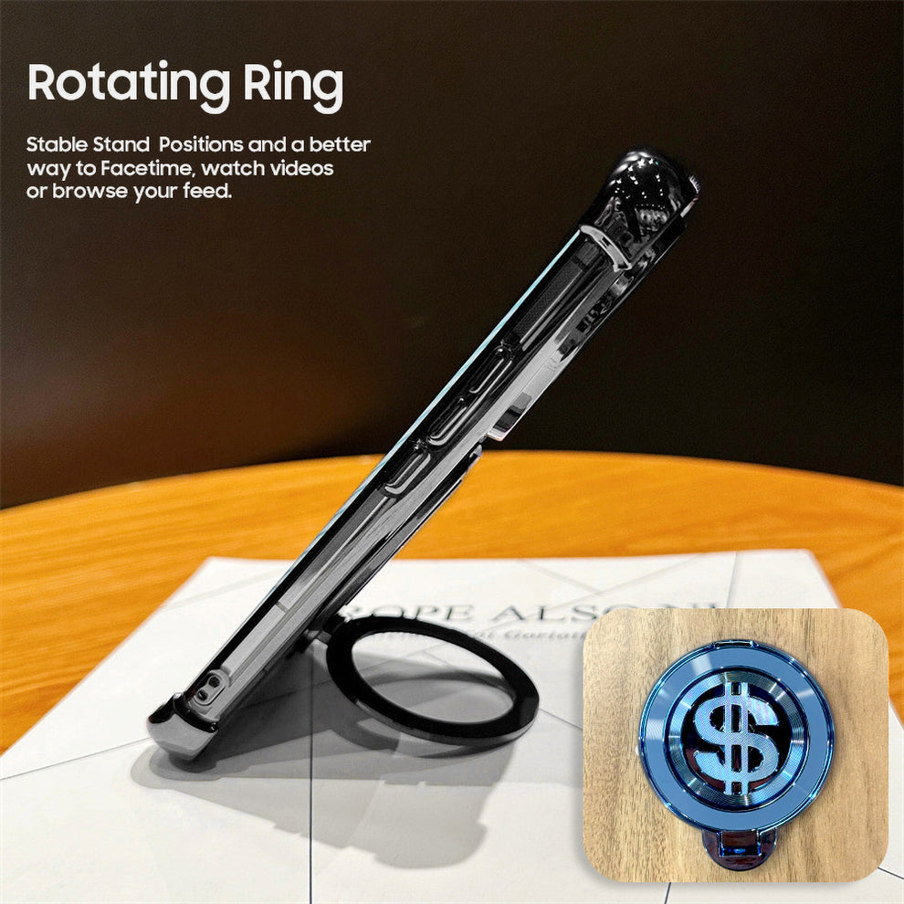 Oppo Reno 15 5G Four Corner Airbags 100% Original Astro Money Magnet Rotating Dollar Case