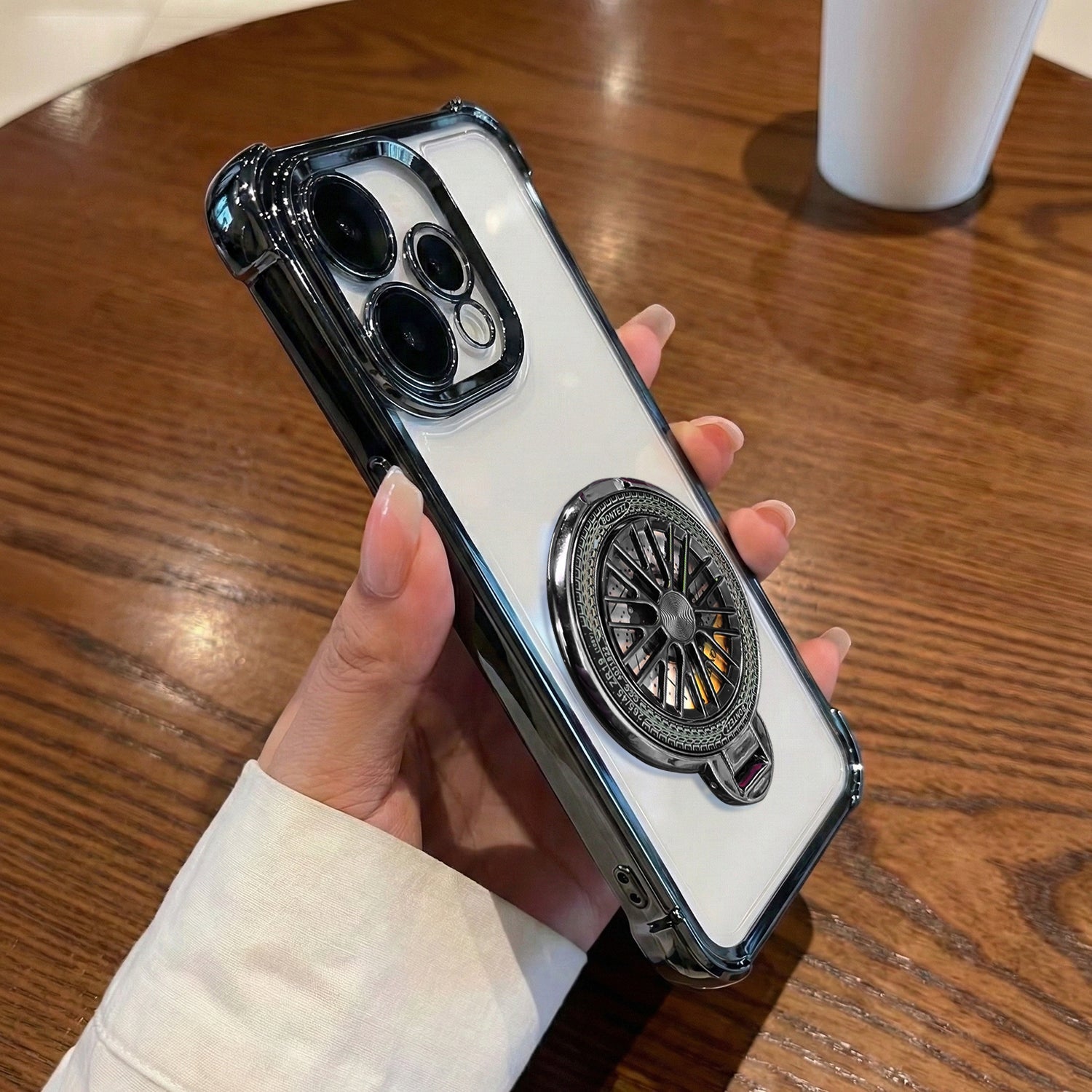 Oppo Reno 15 5G Premium Stress Buster Wheel Rotating Shockproof Airbags Case